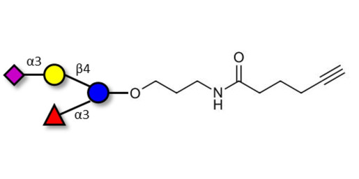 3’-Sialyl-3-Fucosyllactose with terminal alkyne (Linker-CΞCH C) - GLY063 ; F-SL