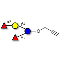 Difucosyllactose (DFL) / Lactodifucotetraose with terminal alkyne (Linker-CΞCH B)