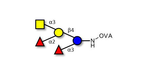 Blood group A pentaose grafted on OVA