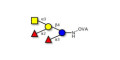 Blood group A pentaose grafted on OVA