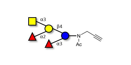 Blood group A pentaose with terminal alkyne (Linker-CΞCH A)