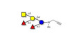 Blood group A pentaose with terminal alkyne (Linker-CΞCH A)