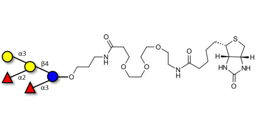 Blood group B pentaose linked to biotin (Linker-BT C)