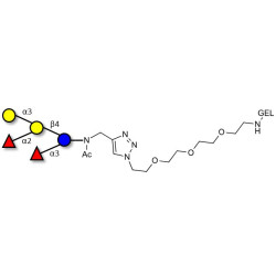 Blood group B pentaose grafted on gel for affinity chromatography (Linker-GEL A)