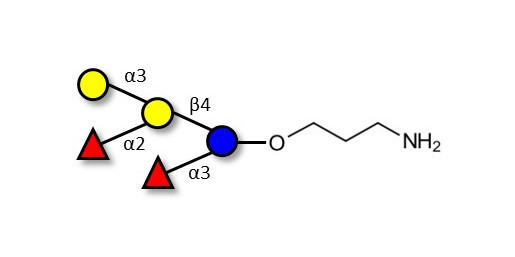 Blood group B pentaose with free terminal amine (Linker-NH2 A)