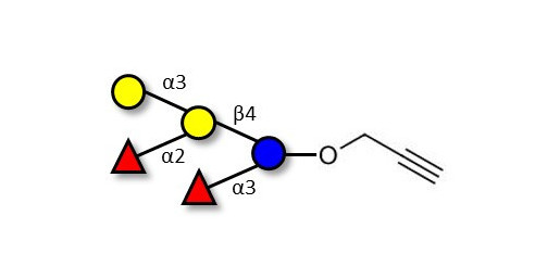 Blood group B pentaose with terminal alkyne (Linker-CΞCH B)