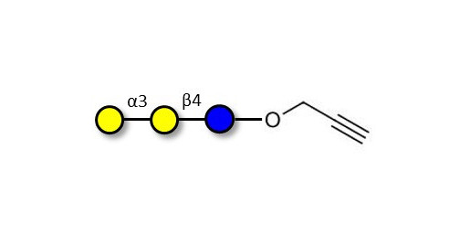 Isoglobotriose (iGb3) with terminal alkyne (Linker-CΞCH B) - linear B-6 trisaccharide ; IsoGb3; 3α,4β-Galactotriose; 3'-Galactosyl-lactose;GLY070-NPR