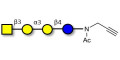 Isoglobotetraose (iGb4) with terminal alkyne (Linker-CΞCH A) - Cytolipin R; Globoisotetraose