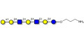 Galili antigen heptaose with free terminal amine (Linker-NH2 A)