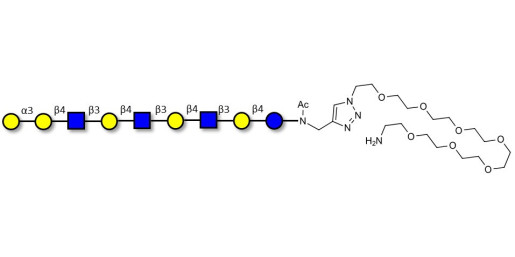 Galili antigen nonaose with free terminal amine (Linker-NH2 C)