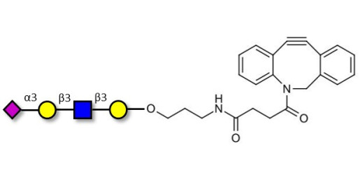 Sialylated tetraose type 1 with DBCO (Linker-DBCO A)