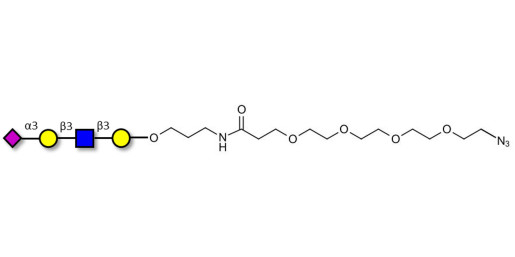 Sialylated tetraose type 1 with terminal azide (Linker-N3 A)