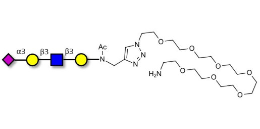 Sialylated tetraose type 1 with free terminal amine (Linker-NH2 C)