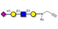 Sialylated tetraose type 1 with terminal alkyne (Linker-CΞCH A) - GLY080-NPR