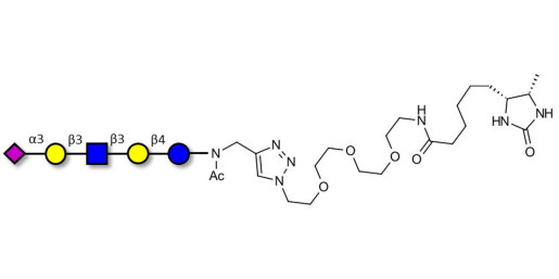 LS-Tetrasaccharide a (LSTa)  linked to desthiobiotin (Linker-DBT-A) - Sialyl-lacto-N-tetraose a ; SLNT-a