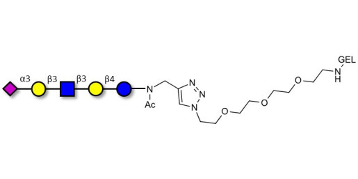 LS-Tetrasaccharide a (LSTa)  grafted on gel for affinity chromatography (Linker-GEL A) - Sialyl-lacto-N-tetraose a ; SLNT-a