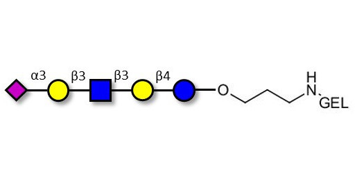 LS-Tetrasaccharide a (LSTa)  grafted on gel for affinity chromatography (Linker-GEL B) - Sialyl-lacto-N-tetraose a ; SLNT-a