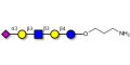 LS-Tetrasaccharide a (LSTa)  with free terminal amine (Linker-NH2 A) - Sialyl-lacto-N-tetraose a ; SLNT-a