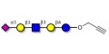 LS-Tetrasaccharide a (LSTa)  with terminal alkyne (Linker-CΞCH B) - Sialyl-lacto-N-tetraose a ; SLNT-a