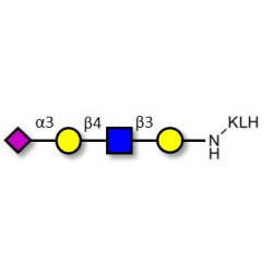 Sialylated tetraose type 2 grafted on KLH