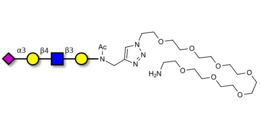Sialylated tetraose type 2 with free terminal amine (Linker-NH2 C)