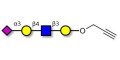 Sialylated tetraose type 2 with terminal alkyne (Linker-CΞCH B)