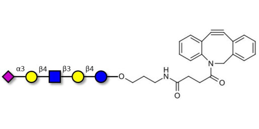 LS-Tetrasaccharide d (LSTd)  with DBCO (Linker-DBCO A) - Sialyl-lacto-N-neotetraose d ; SLNnT-d