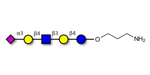 LS-Tetrasaccharide d (LSTd)  with free terminal amine (Linker-NH2 A) - Sialyl-lacto-N-neotetraose d ; SLNnT-d