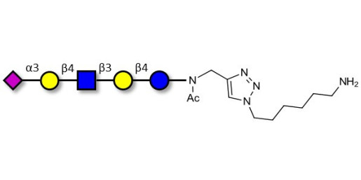 LS-Tetrasaccharide d (LSTd)  with free terminal amine (Linker-NH2 D) - Sialyl-lacto-N-neotetraose d ; SLNnT-d
