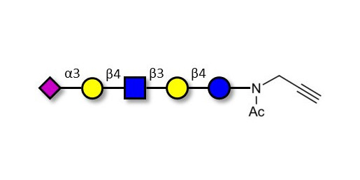 LS-Tetrasaccharide d (LSTd)  with terminal alkyne (Linker-CΞCH A) - Sialyl-lacto-N-neotetraose d ; SLNnT-d; GLY083-NPR