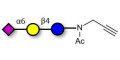 2,6'-Sialyllactose (6'-SL) with terminal alkyne (Linker-CΞCH A) - 6'-SL ; N-Acetylneuramin-lactose; GLY089-NPR
