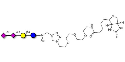 GD3 Ganglioside oligosaccharide / Disialyl lactose (DSL) linked to biotin (Linker-BT A) - GLY091-NAc-sp3-Bt ; Disialyl lactose ;DS-L