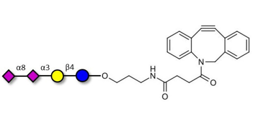 GD3 Ganglioside oligosaccharide / Disialyl lactose (DSL) with DBCO (Linker-DBCO A) - Disialyl lactose ;DS-L
