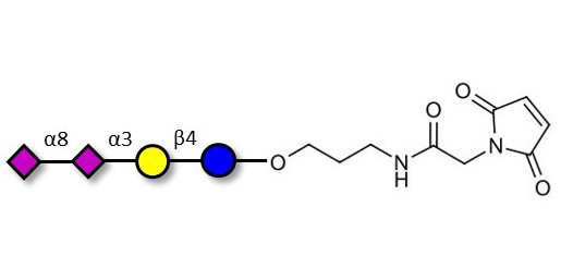 GD3 Ganglioside oligosaccharide / Disialyl lactose (DSL) linked to maleimide (Linker-MAL A) - Disialyl lactose ;DS-L