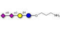 GD3 Ganglioside oligosaccharide / Disialyl lactose (DSL) with free terminal amine (Linker-NH2 A) - Disialyl lactose ;DS-L