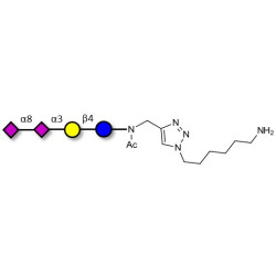 GD3 Ganglioside oligosaccharide / Disialyl lactose (DSL) with free terminal amine (Linker-NH2 D)