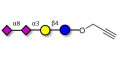 GD3 Ganglioside oligosaccharide / Disialyl lactose (DSL) with terminal alkyne (Linker-CΞCH B) - Disialyl lactose ;DS-L