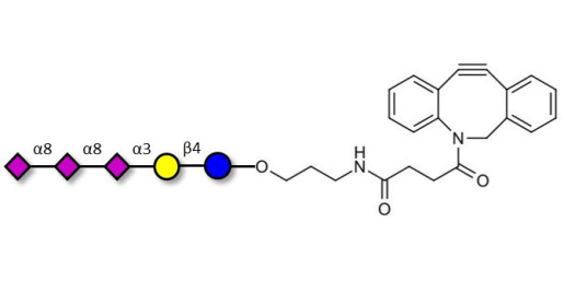 GT3 Ganglioside oligosaccharide with DBCO (Linker-DBCO A) - Trisialyl lactose 