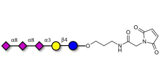GT3 Ganglioside oligosaccharide linked to maleimide (Linker-MAL A) - Trisialyl lactose 