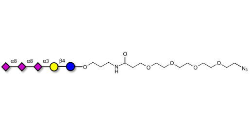 GT3 Ganglioside oligosaccharide with terminal azide (Linker-N3 A) - Trisialyl lactose 
