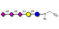 GT3 Ganglioside oligosaccharide with terminal alkyne (Linker-CΞCH A) - GLY092-NPR ; Trisialyl lactose 