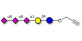 GT3 Ganglioside oligosaccharide with terminal alkyne (Linker-CΞCH B) - Trisialyl lactose 