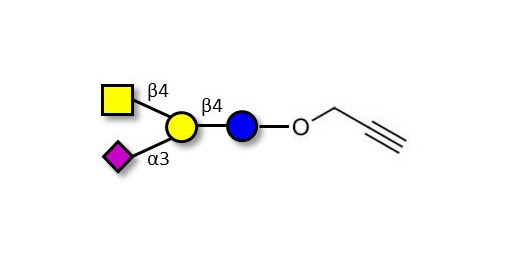 GM2 Ganglioside oligosaccharide with terminal alkyne (Linker-CΞCH B)