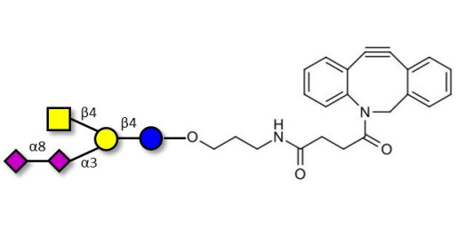 GD2 Ganglioside oligosaccharide with DBCO (Linker-DBCO A)
