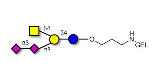 GD2 Ganglioside oligosaccharide grafted on gel for affinity chromatography (Linker-GEL B)