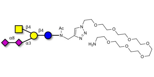 GD2 Ganglioside oligosaccharide with free terminal amine (Linker-NH2 C)