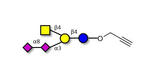 GD2 Ganglioside oligosaccharide with terminal alkyne (Linker-CΞCH B)