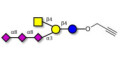 GT2 Ganglioside oligosaccharide with terminal alkyne (Linker-CΞCH B)