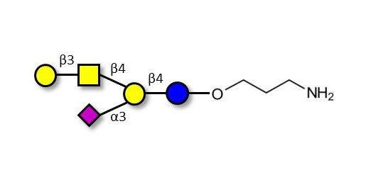 GM1a Ganglioside oligosaccharide with free terminal amine (Linker-NH2 A) - GLY096-OAP