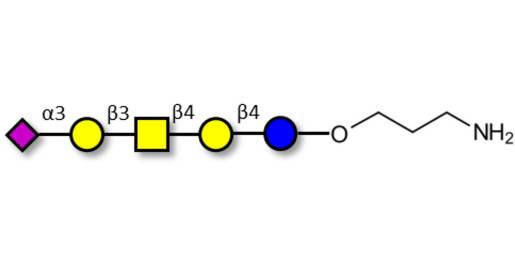 GM1b Ganglioside oligosaccharide with free terminal amine (Linker-NH2 A)
